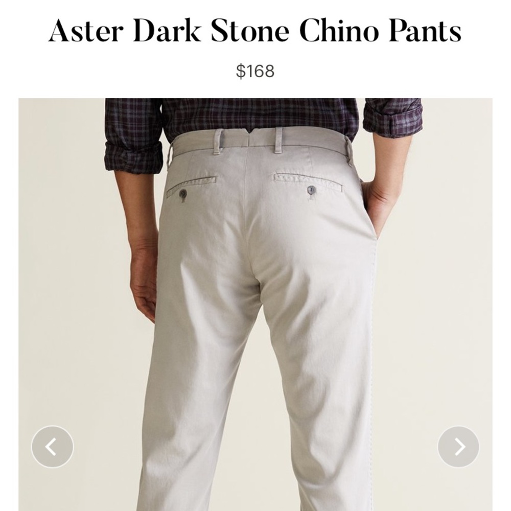 Zachary Prell Aster Pant Chino Dark Stone Color 31
